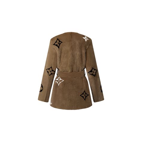 lv mink coat|monogram mink wrap coat.